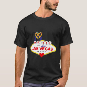 Las Vegas Bröllop Brud Groom Matchande Dusch Hona T Shirt