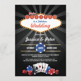 Las Vegas Bröllop Casino Dice Party Inbjudan