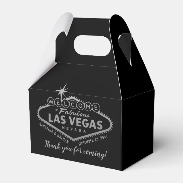 Las Vegas Bröllop Hangover Recovery Kit Favor Presentaskar (Framsidan Sidan)