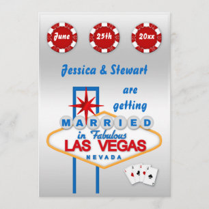 Las Vegas bröllop Inbjudningar