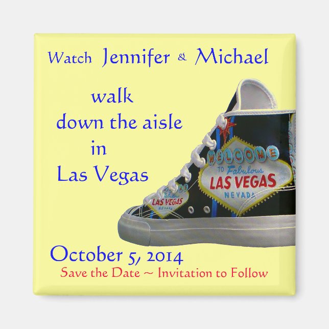 Las Vegas bröllop Magnet (Framsidan)