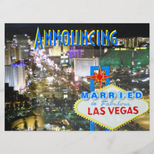 Las Vegas Bröllop-meddelande och mottagning av Inb Inbjudningar