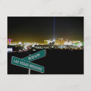 Las Vegas Bröllop OSA Street-vykort Inbjudan Vykort