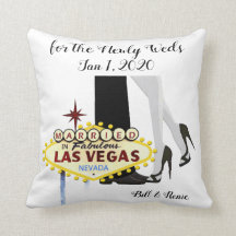 Las Vegas Bröllop Personlig Dekorativ kudde