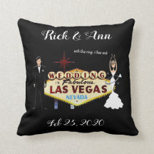 Las Vegas Bröllop Personlig Dekorativ kudde