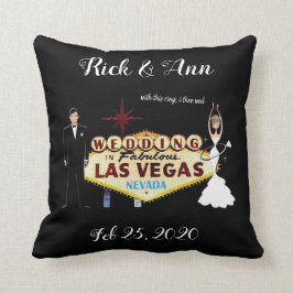 Las Vegas Bröllop Personlig Dekorativ kudde