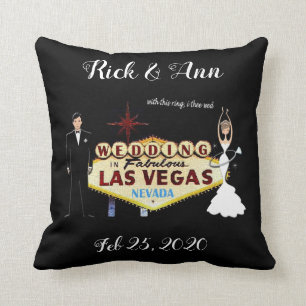 Las Vegas Bröllop Personlig Dekorativ kudde