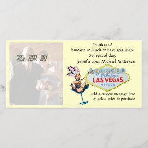 Las Vegas Bröllop Photo Tack Kort