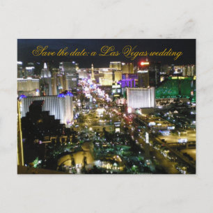 Las Vegas Bröllop R.S.V.P. Guest Reply Inbjudan Vykort