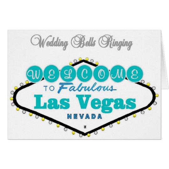 Las Vegas bröllop sätta en klocka på Hälsningskort