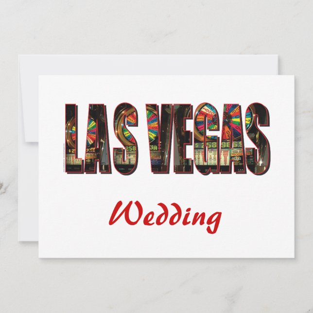 Las Vegas Bröllop spara datum Datumet (Framsida)
