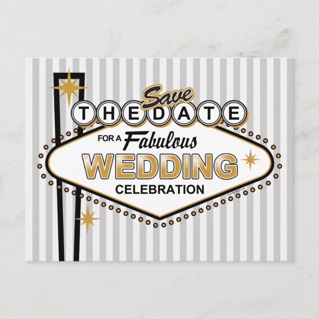 Las Vegas Bröllop STD Postkort Meddelande Vykort (Framsida)