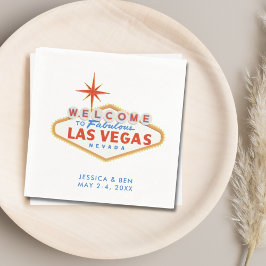 Las Vegas Bröllop Välkommen Party Cocktail Napkins Pappersservett