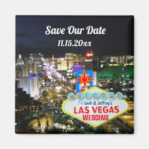 Las Vegas Bröllop välkomstskylt Magnet