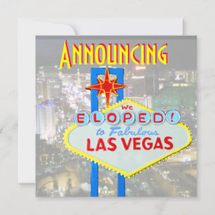 Las Vegas Bröllop, vi fick ett meddelande Inbjudningar