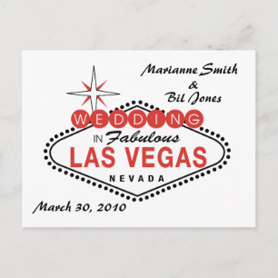 Las Vegas Bröllop vykort