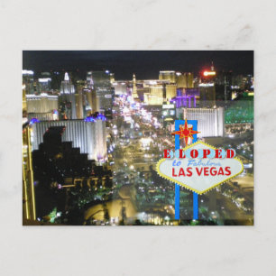 Las Vegas Bröllop We Elope Meddelande Vykort