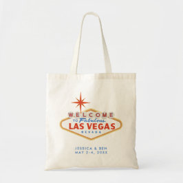 Las Vegas Bröllop Welcome Tote Tygkasse