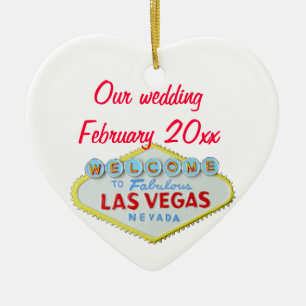 Las Vegas bröllopMemento Julgransprydnad Keramik
