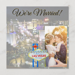 Las Vegas bröllopsannonsering Inbjudningar