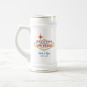 Las Vegas Bröllopsfest Gift Anpassningsbar Beer St Sejdel