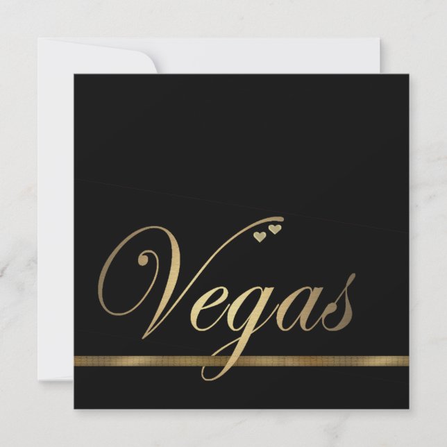 Las Vegas bröllopsinbjudan Inbjudningar (Framsida)