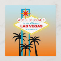 Las Vegas bröllopsinbjudning