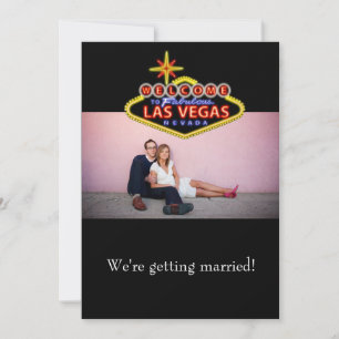 Las Vegas bröllopsinbjudning Inbjudningar