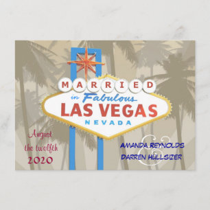 Las Vegas bröllopsinbjudningar - 4,5 x 6,25 tum St Inbjudningar