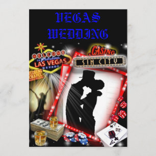 Las Vegas-Bröllopsinbjudningar Inbjudningar