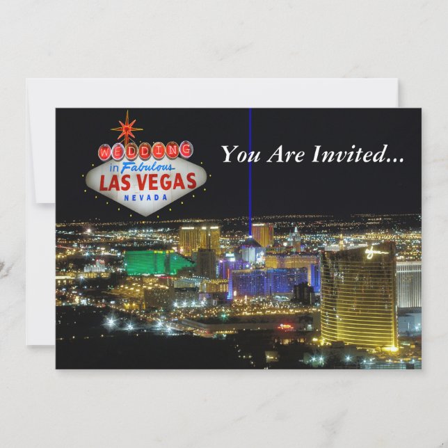 Las Vegas bröllopsinbjudningar Inbjudningar (Framsida)