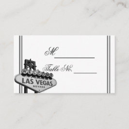 Las Vegas-bröllopskort för destination Placeringskort