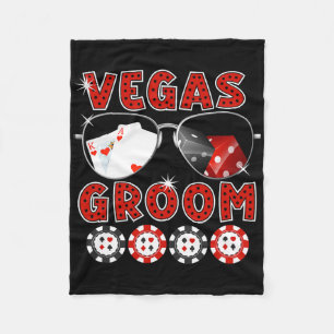Las Vegas Brudgum T-shirt Svärmannafest Sagtävling Fleecefilt