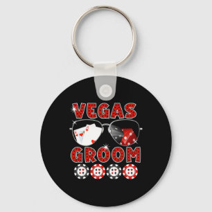 Las Vegas Brudgum T-shirt Svärtning Bröllop Henpar Nyckelring