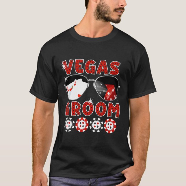 Las Vegas Brudgumme Bröllop T-shirt Svägerskor Sst (Framsida)