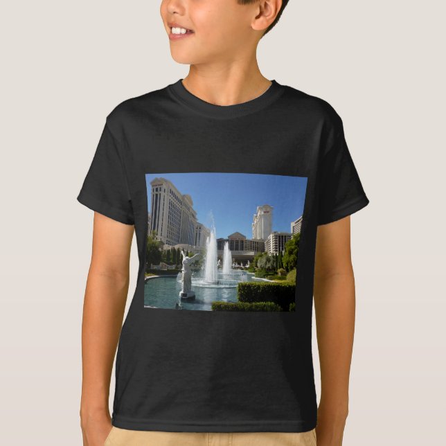 Las Vegas Caesars Palace Fontän Fontän T Shirt (Framsida)
