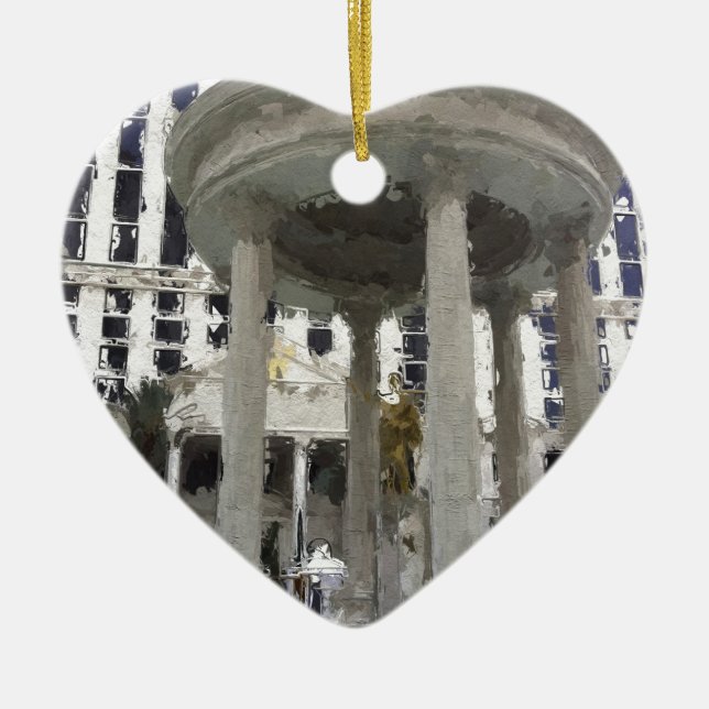 Las Vegas Caesars slottkonst Julgransprydnad Keramik (Framsidan)