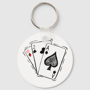 Las Vegas Card Deck Nyckelring