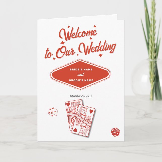 Las Vegas Casino Bröllop serviceorder Program (Framsida)