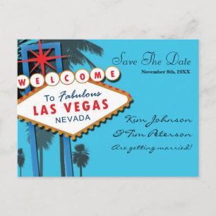 Las Vegas Casino Bröllop Spara Datum Postkort Meddelande Vykort