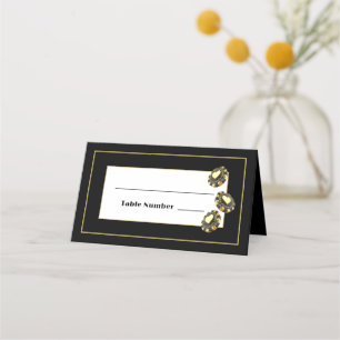 Las Vegas Casino Chip Black Guld Bord Placeringskort