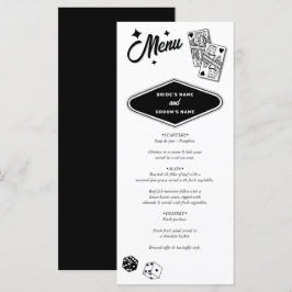 Las Vegas Casino Destination Wedding Black Meny