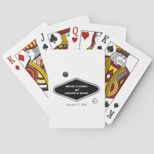 Las Vegas Casino Destination Wedding Black White Casinokort