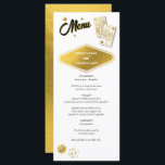 Las Vegas Casino Destination Wedding Guld Meny<br><div class="desc">Ett unikt hand plockade Las Vegas Casino-temat bröllop-design. Ett modernt tema i Las Vegas,  Nevada bröllop med spelkort,  kasinospelets temaillustrationer. Ett faux guld Las Vegas bröllop-menykort som passar perfekt för kasinokemat bröllop. Det finns också möjlighet att matcha bröllopsinbjudningar och andra artiklar i kontorsartiklar.</div>