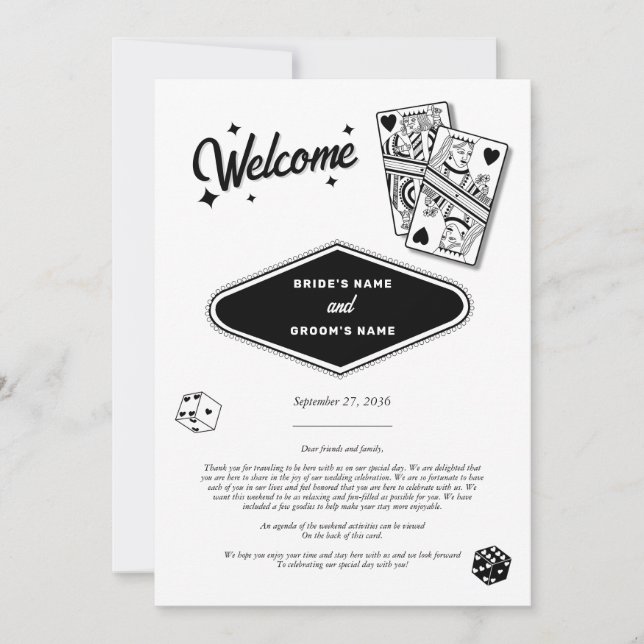 Las Vegas Casino Destination Wedding Itinerary (Framsida)