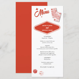 Las Vegas Casino Destination Wedding Red Meny