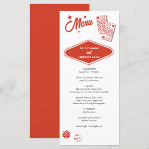 Las Vegas Casino Destination Wedding Red Meny