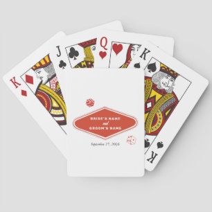 Las Vegas Casino Destination Wedding Red White Casinokort