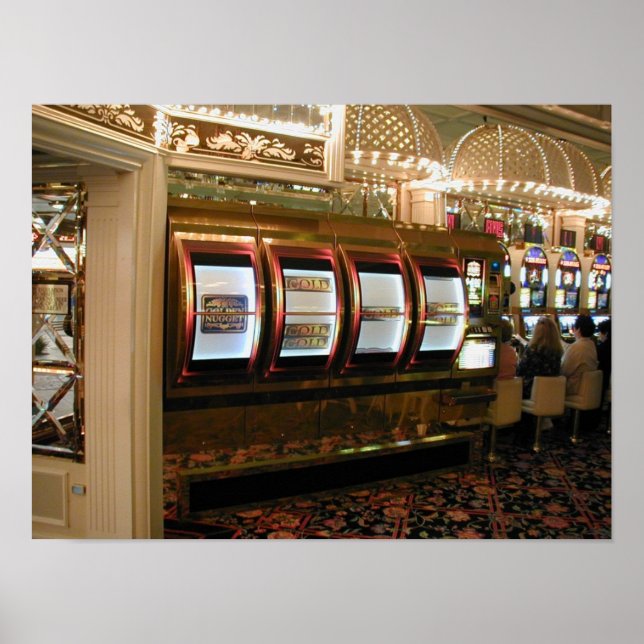 Las Vegas Casino Giant Slot Maskin Poster (Framsidan)