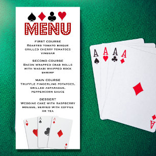 Las Vegas Casino Poker Bröllop Meny